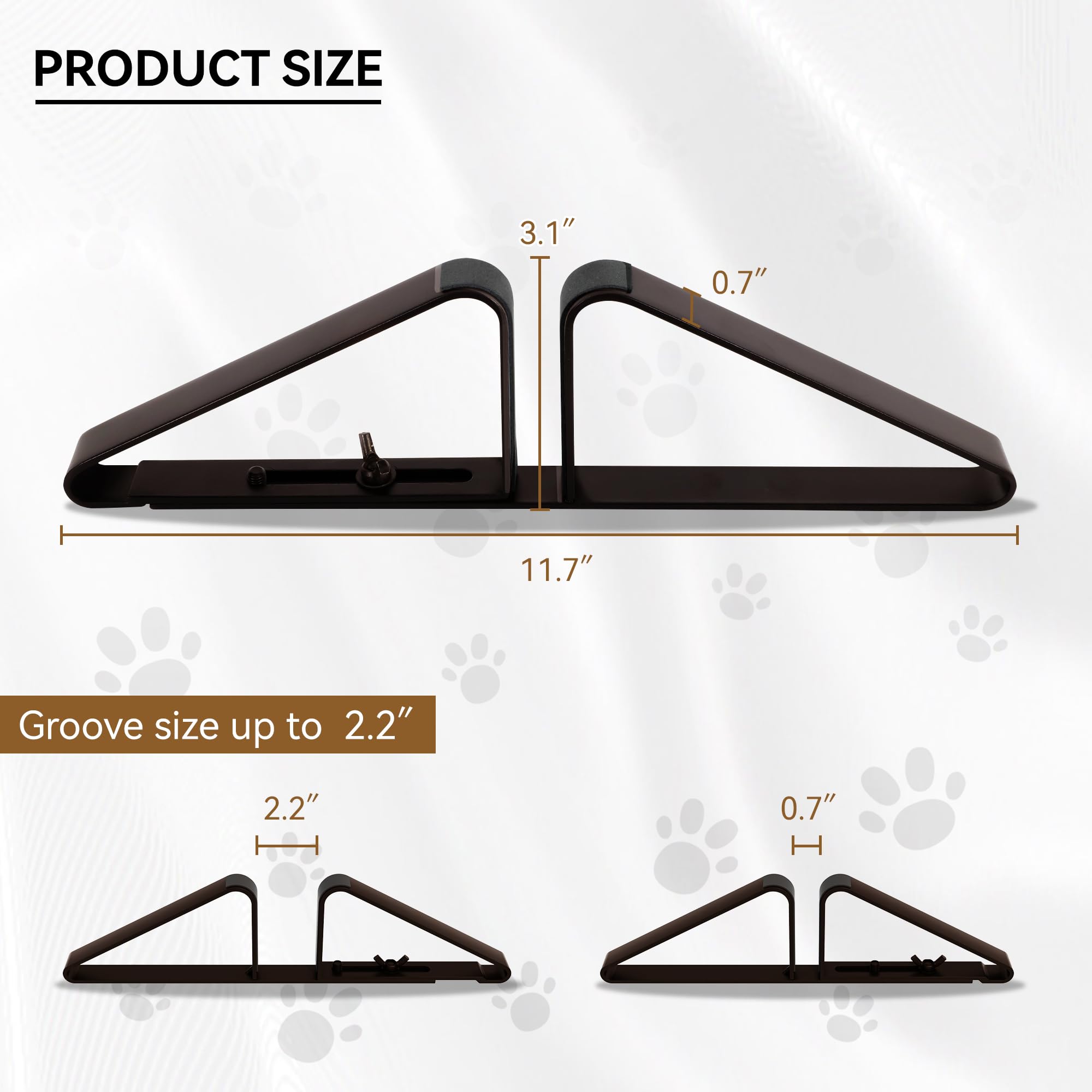 PUPETPO anti-slip pads protect floors while stabilizing gates