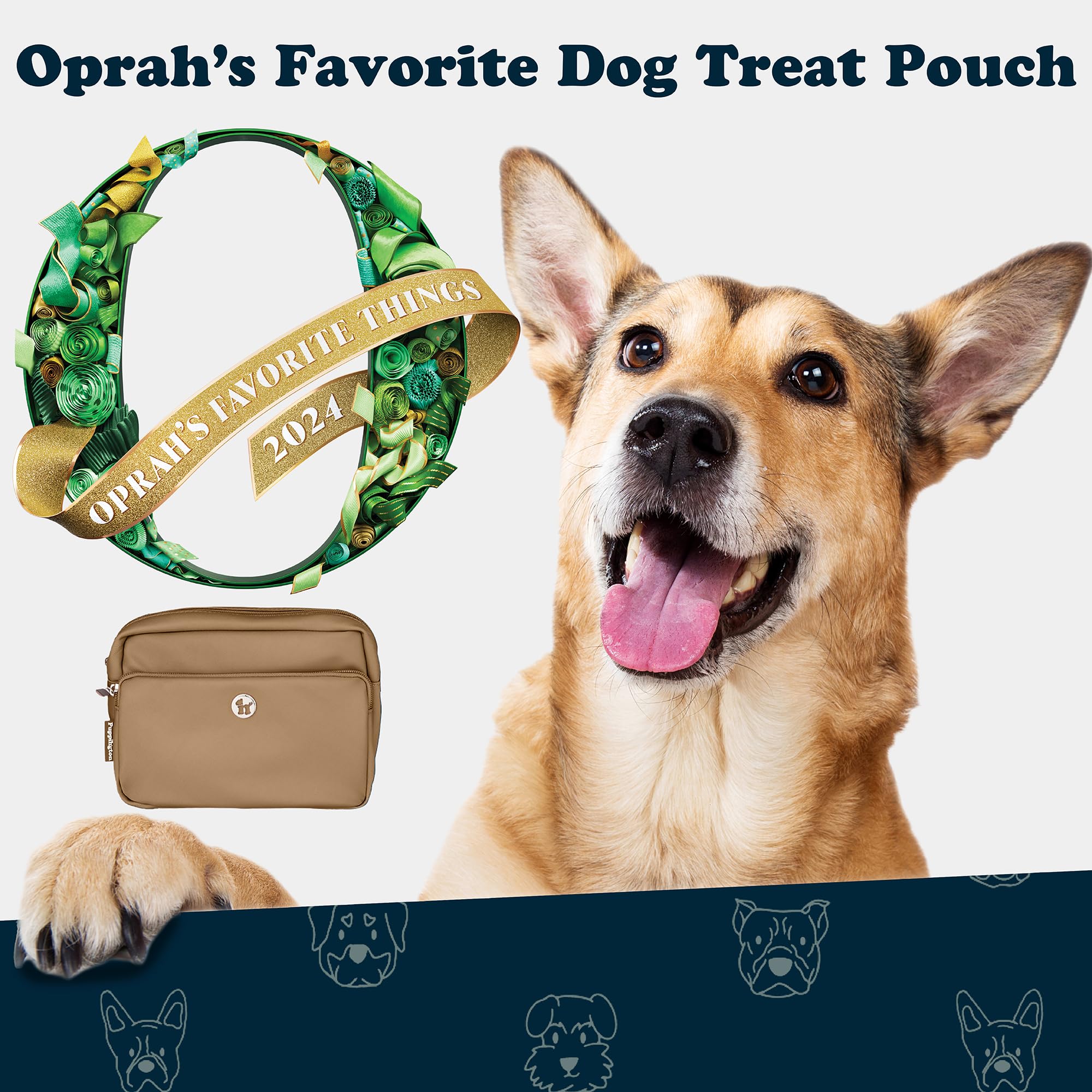 Puppington built-in poop bag dispenser keeps walks tidy and convenient.