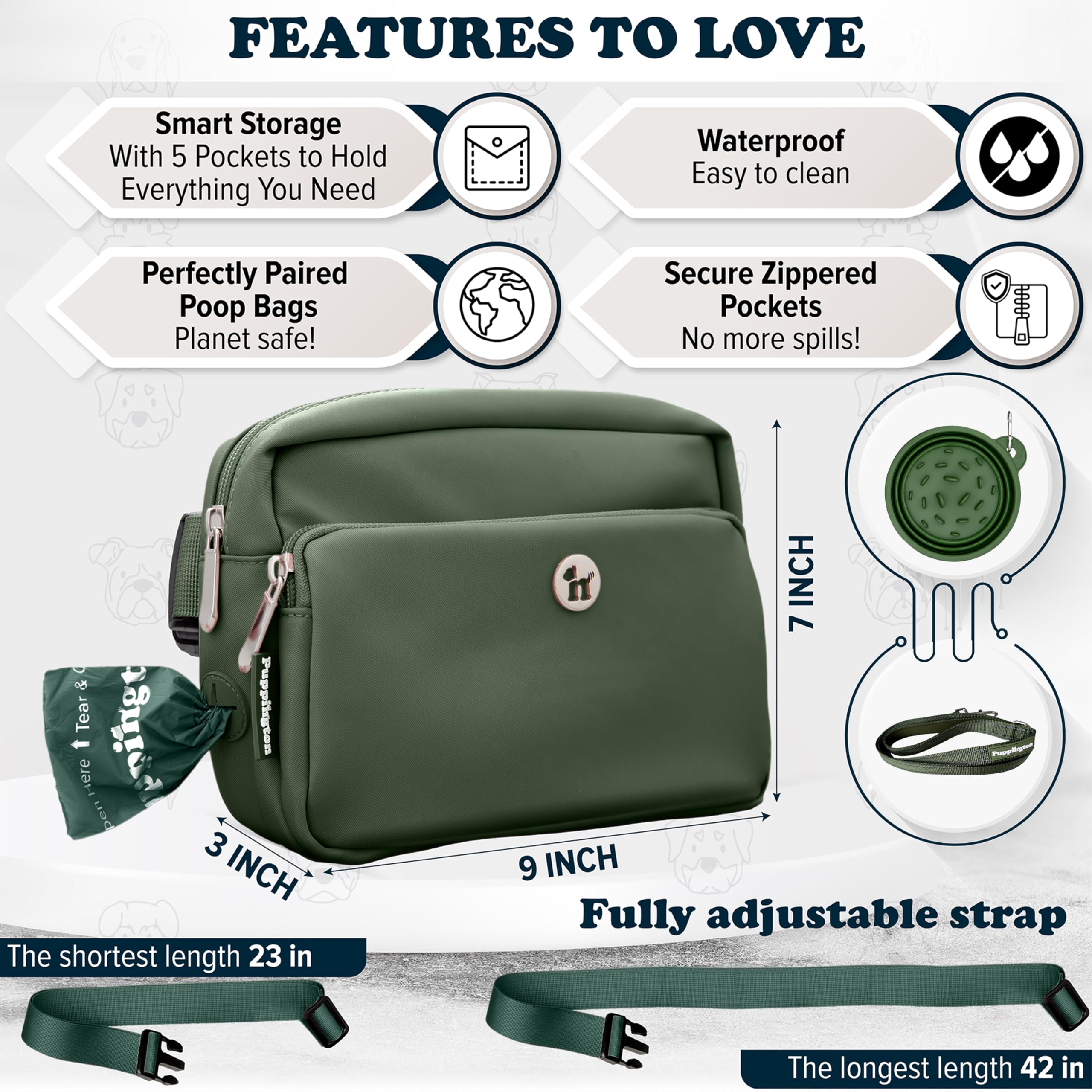 Puppington easy-clean treat pocket simplifies training rewards