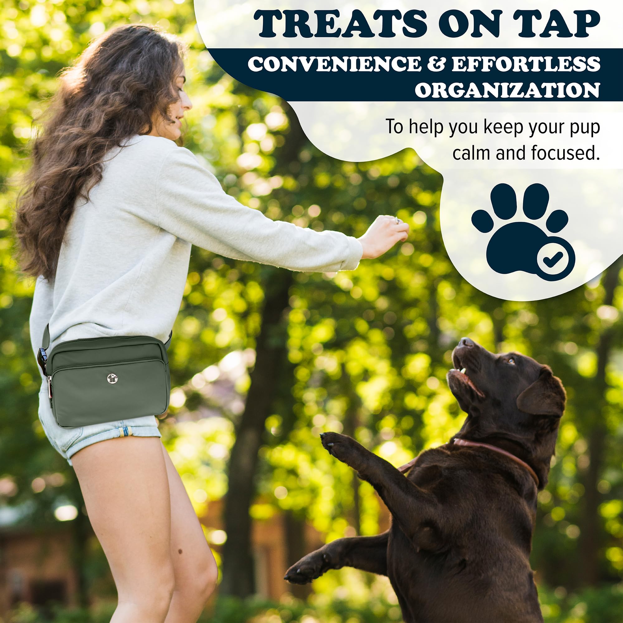 Puppington reflective leash Basil Green improves nighttime visibility