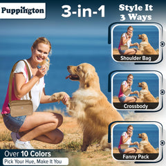 Puppington treat pouch easy-clean pocket for quick rewards during training sessions.