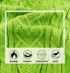 Puppishy dog sweater green small casual outfit display suitable for Christmas