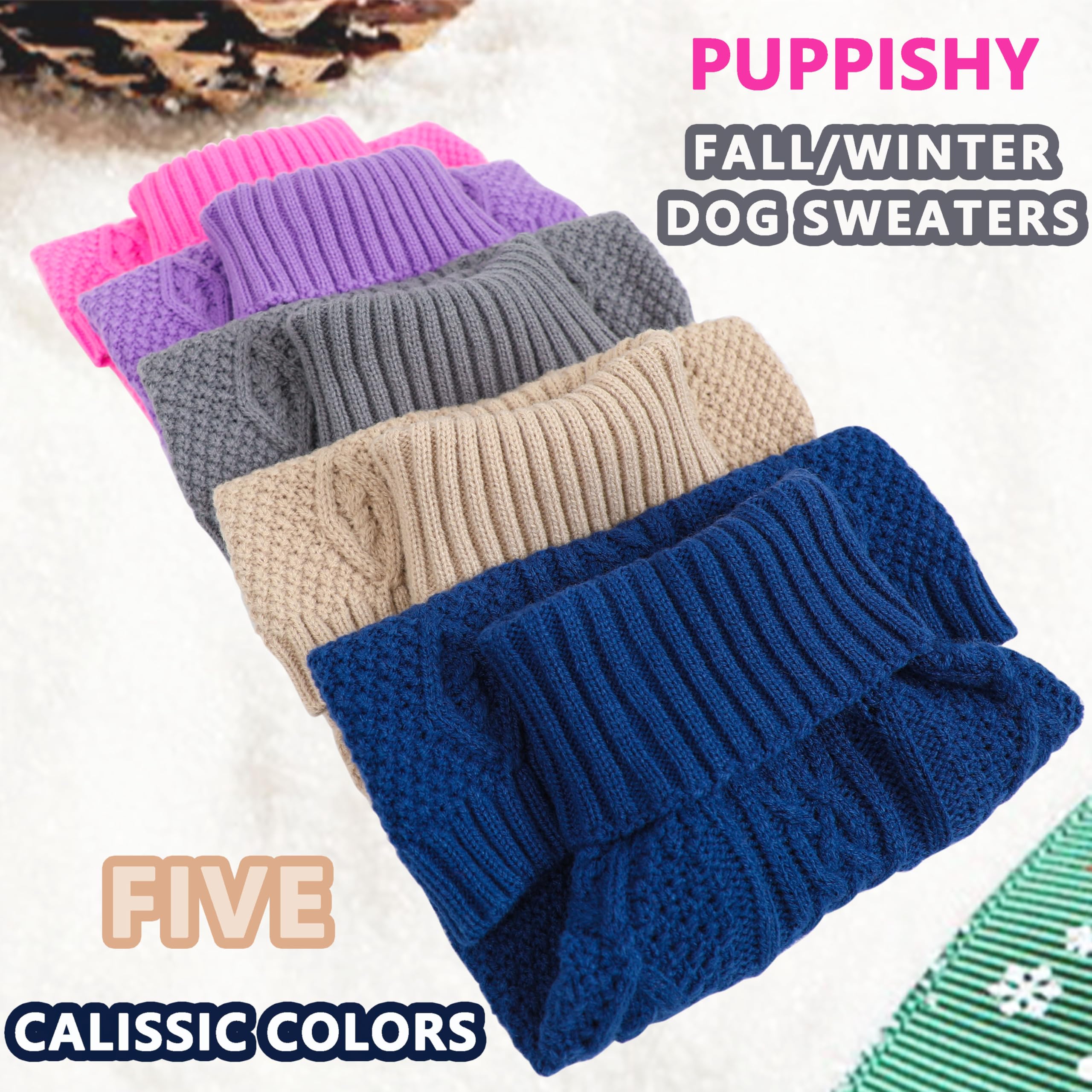 Puppishy elastic-knit beige close-up demonstrates comfortable wear for small dogs.