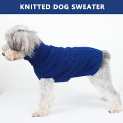 Puppishy puppy winter clothes sweater neck rib detail enhances heat retention