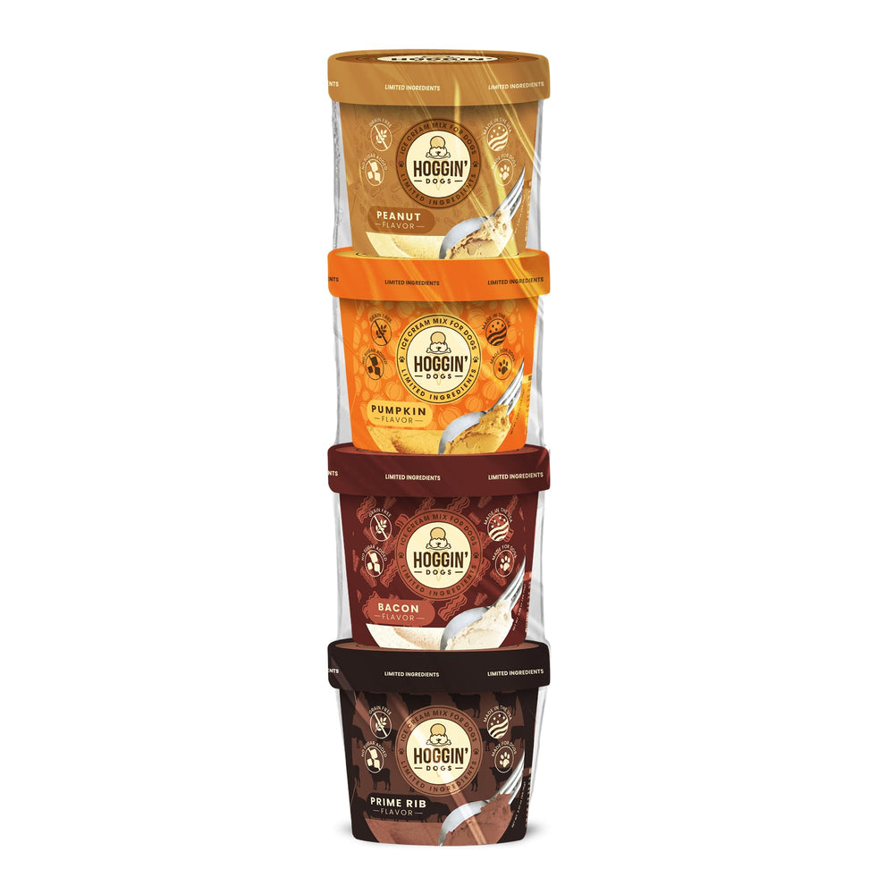 Puppy Cake Hoggin Dogs bacon ice cream, savory treat for dogs
