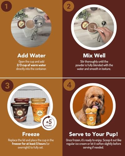 Puppy Cake Hoggin Dogs pumpkin serving, creamy pumpkin flavor treat for dogs