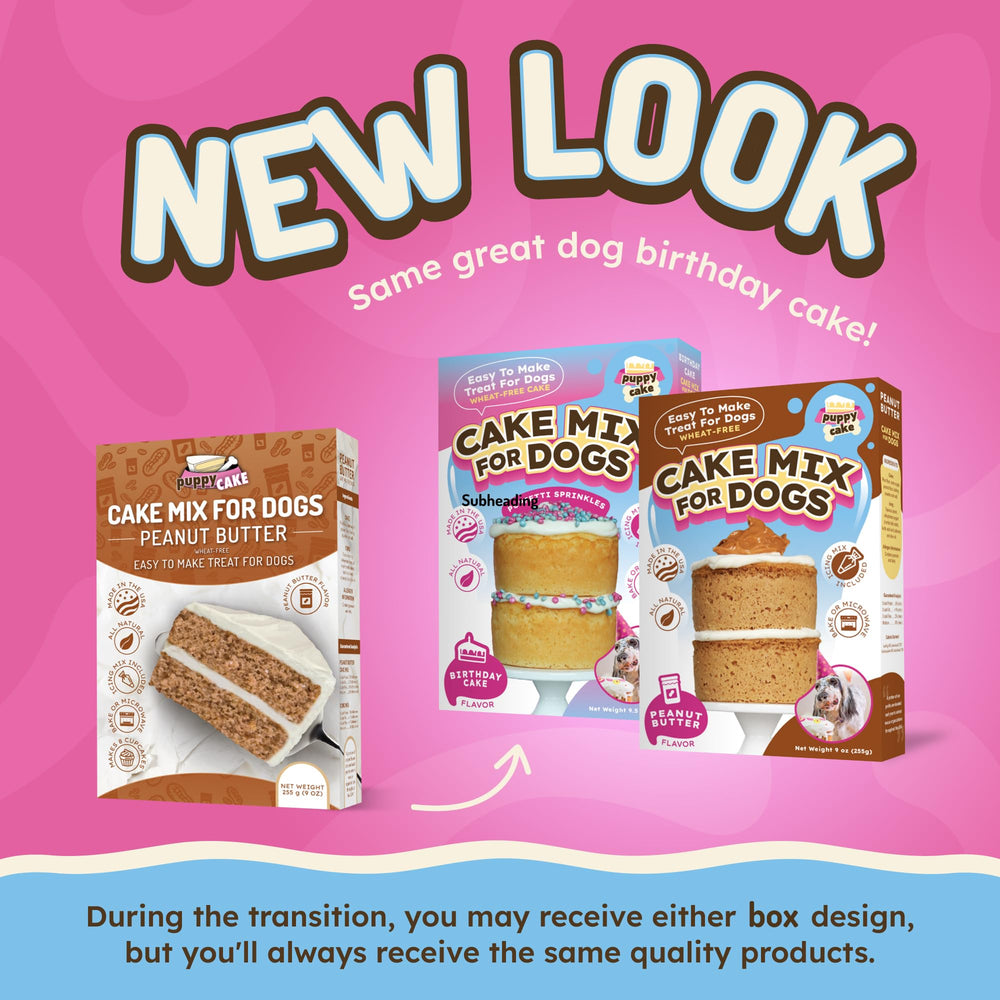 Puppy Cake Mix silicone pan is dishwasher and freezer safe for simple cleanup.