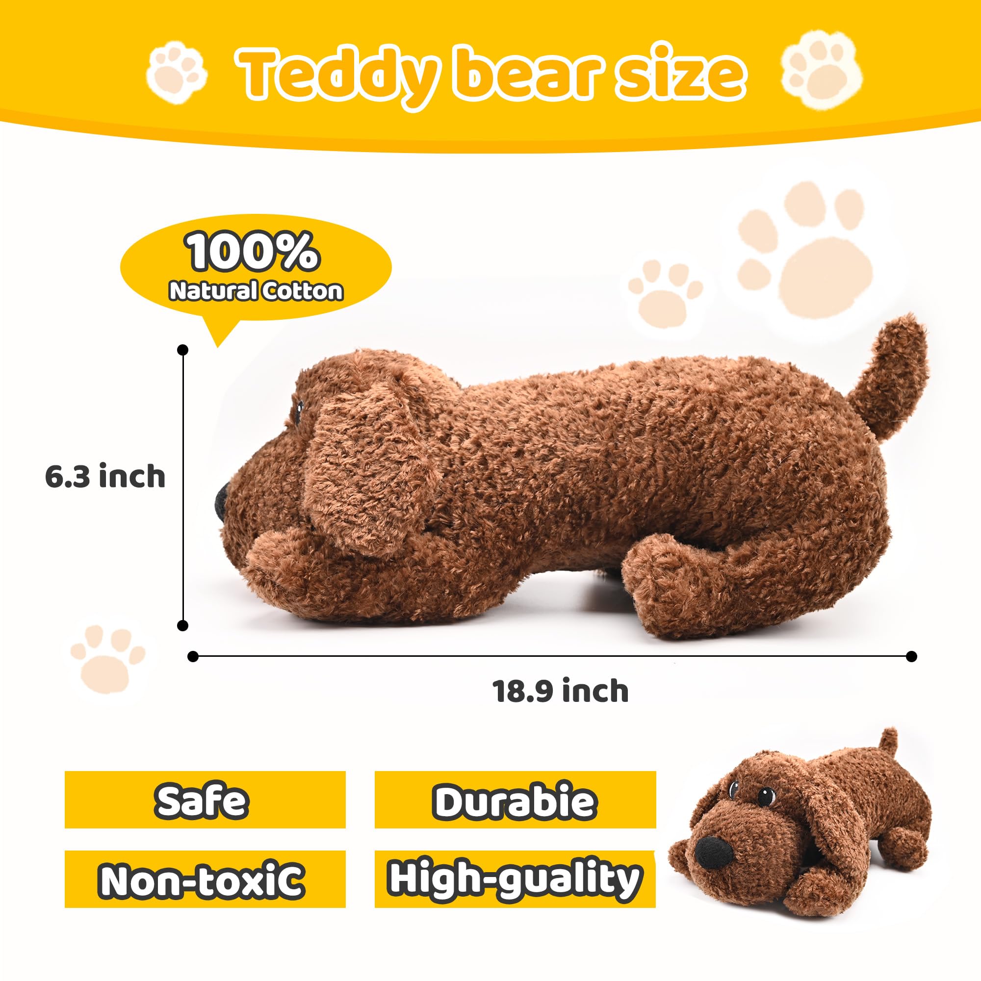 PUPPY KNOW heartbeat-toy-machine-washable ensures easy cleaning after lively playtime.
