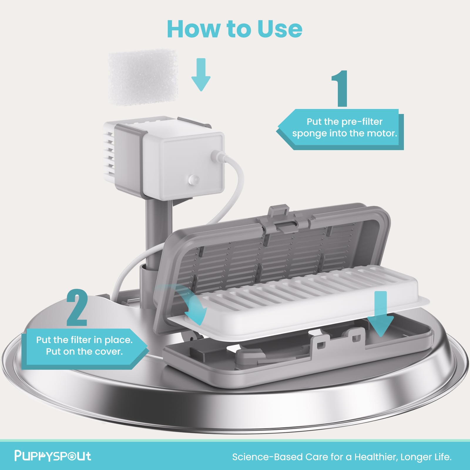 PuppySpout 10-piece filter pack offers cost-effective replacements.