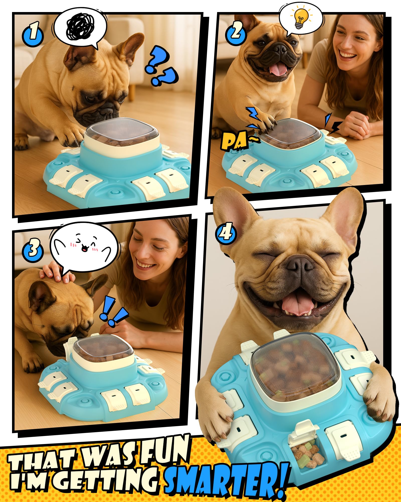 Puppyspout slow feeder view promoting extended, engaging mealtime.