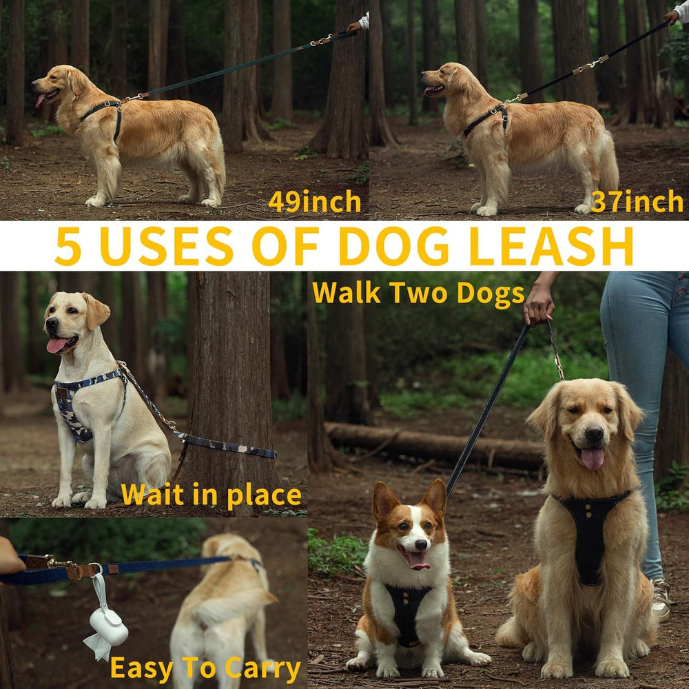 Puppytie green-button-L accessory-pack demonstrates easy-walk features and everyday comfort.