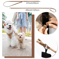 Puppytie multifunction leash extends to 49 inches for flexible daily use.