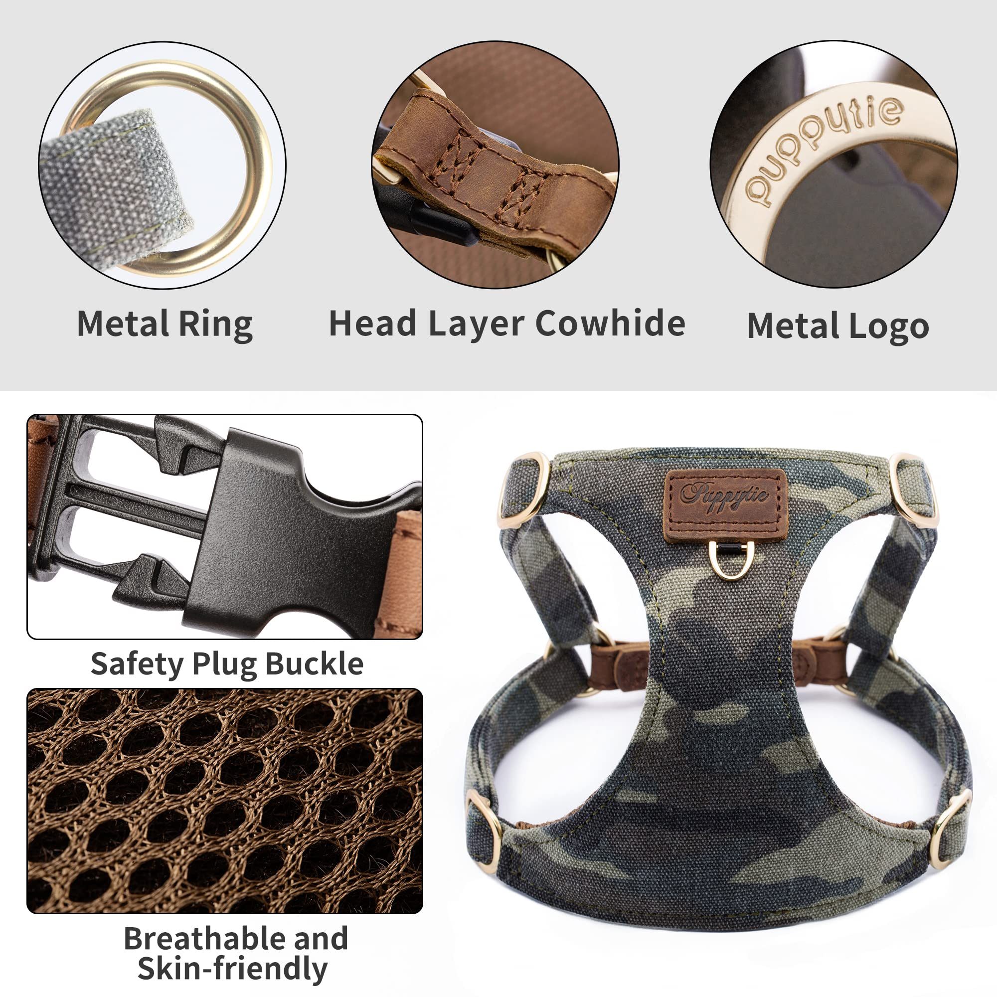 Puppytie no-pull design eases daily walks and training sessions.