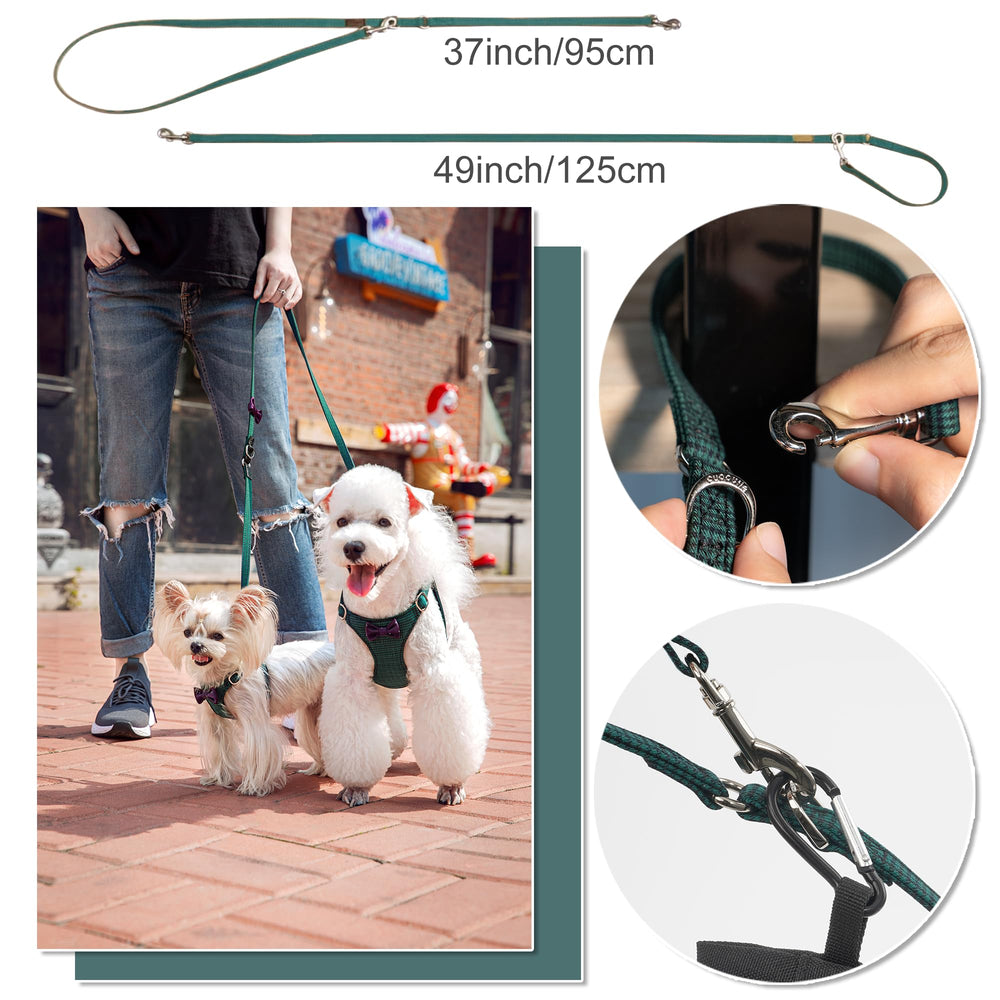 Puppytie No Pull Harness dual-length leash 49in and 37in for versatile walking