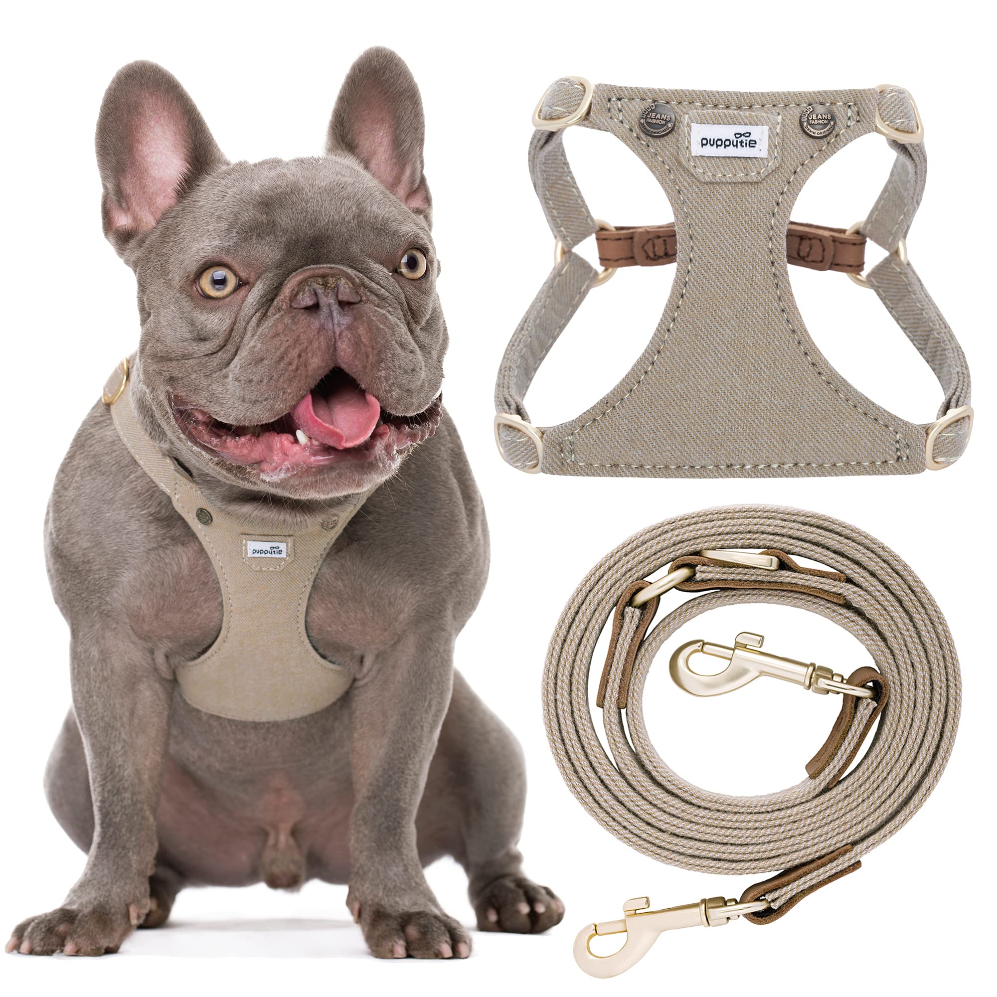 Puppytie No-Pull Harness with soft breathable fabric for skin-friendly daily wear.