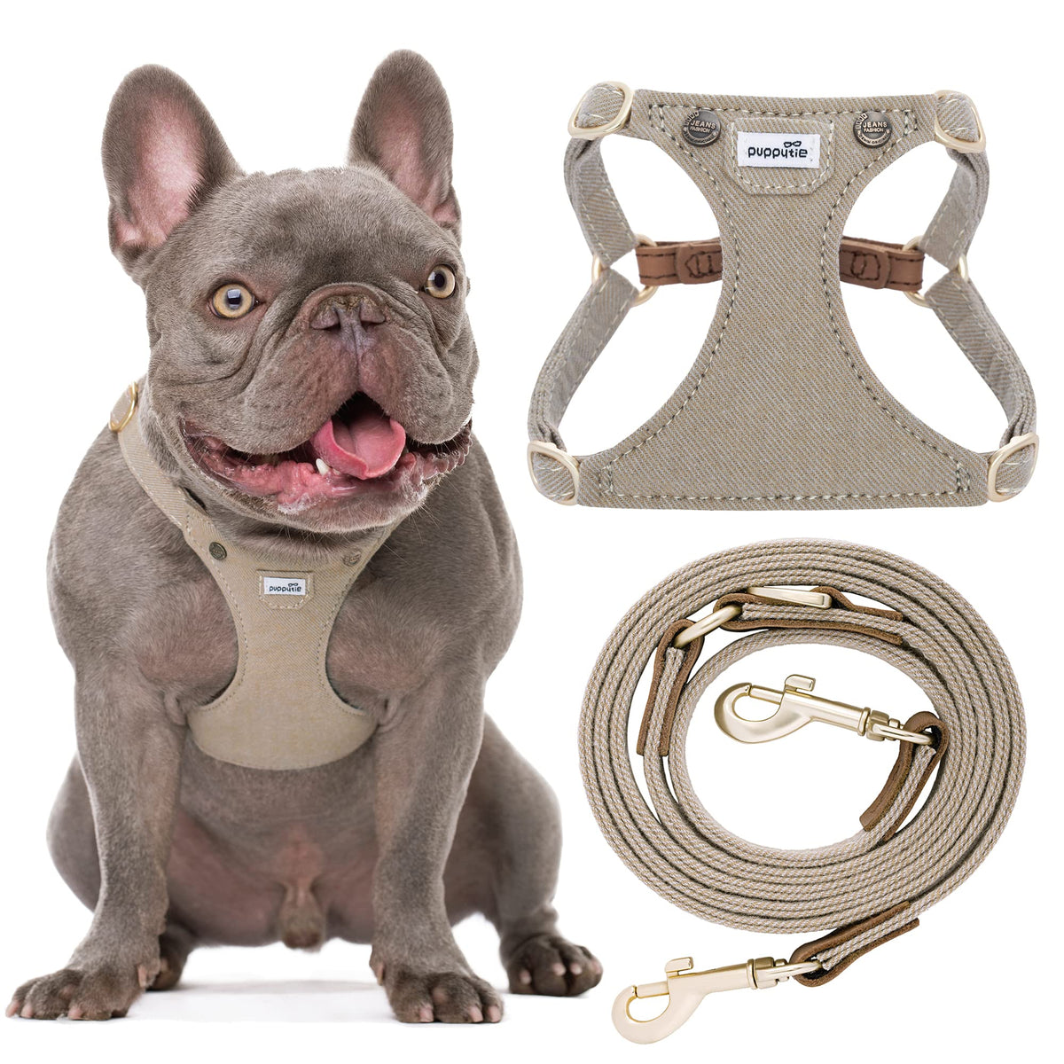 Puppytie No-Pull Harness with soft breathable fabric for skin-friendly daily wear.