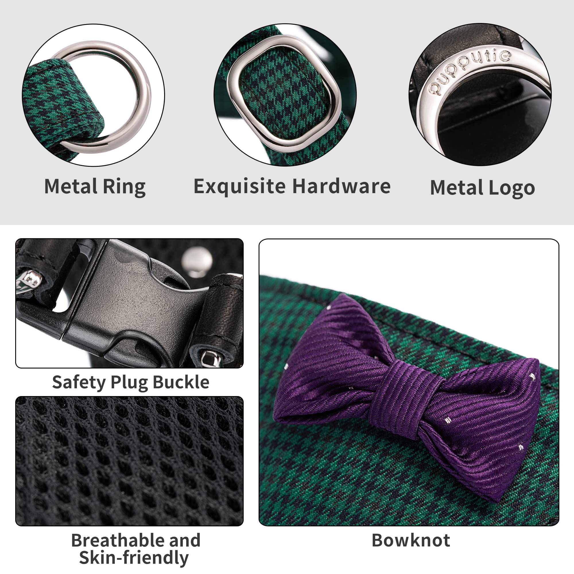 Puppytie soft breathable fabric protects skin during long walks.