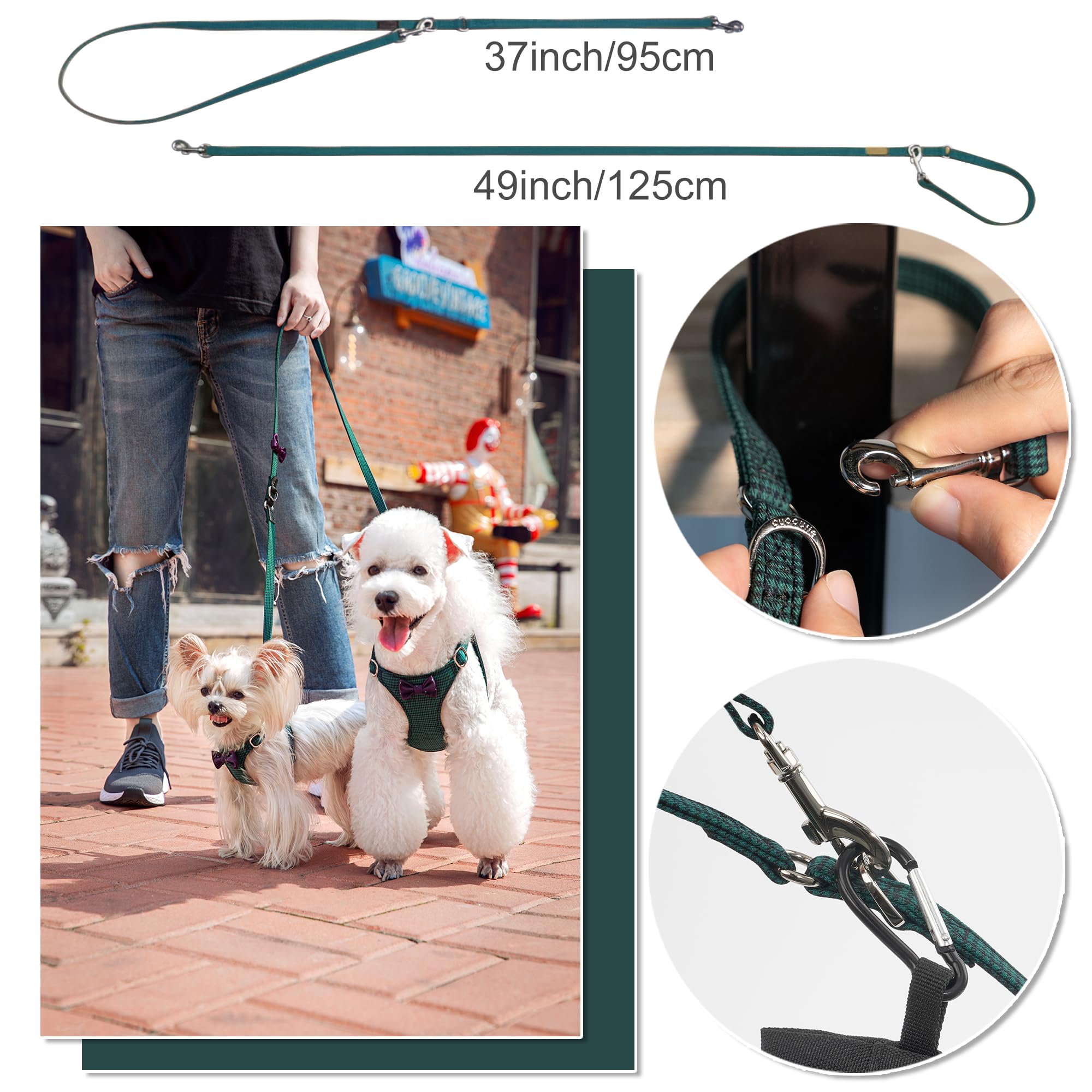 Puppytie ultra-light design at 1.19 oz minimizes burden.