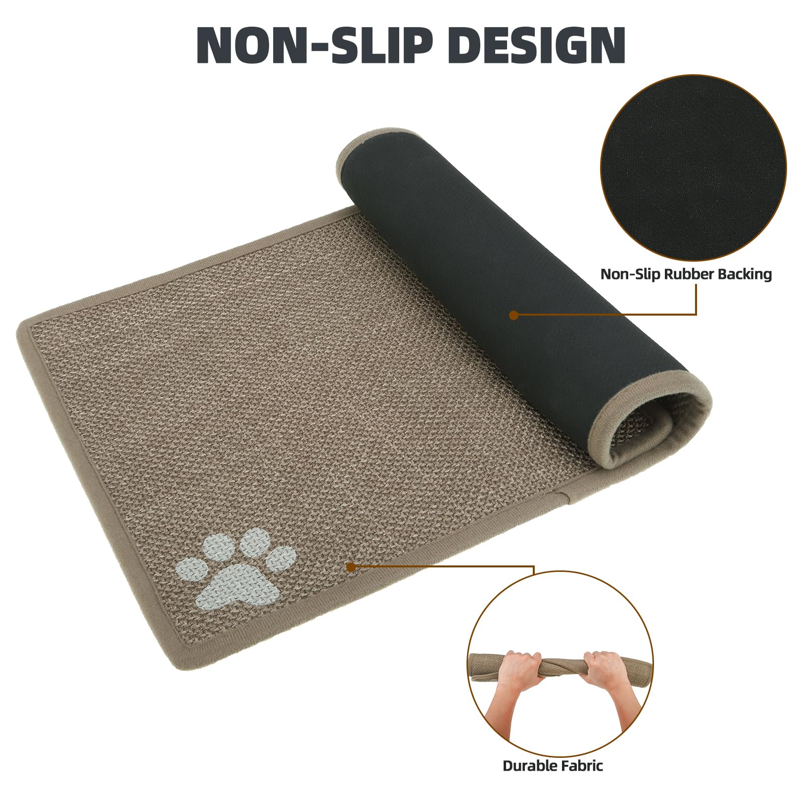PUPTECK dog food mat easy-clean design ready for machine wash