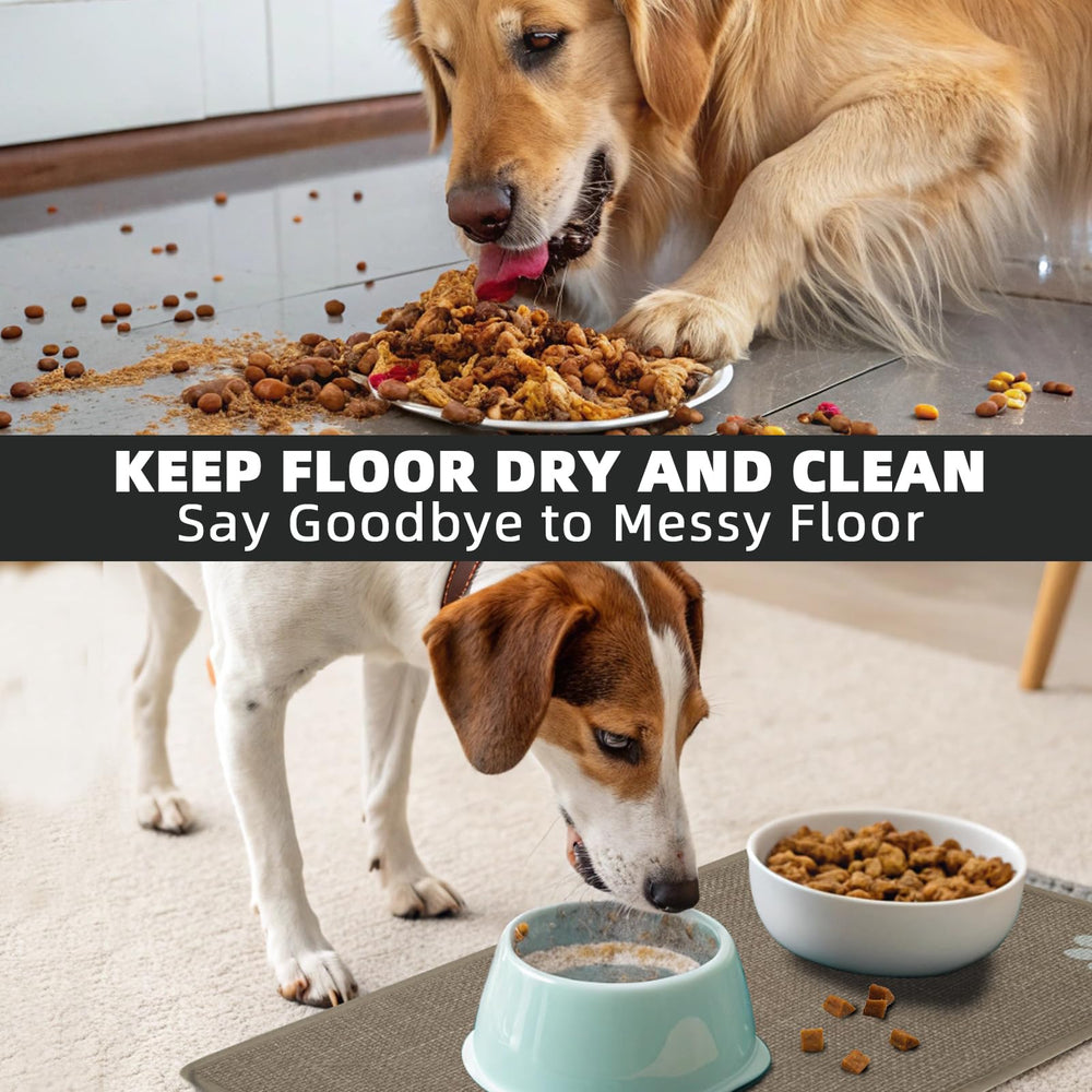 PUPTECK dog food mat versatile for feeding, sleeping, or door use