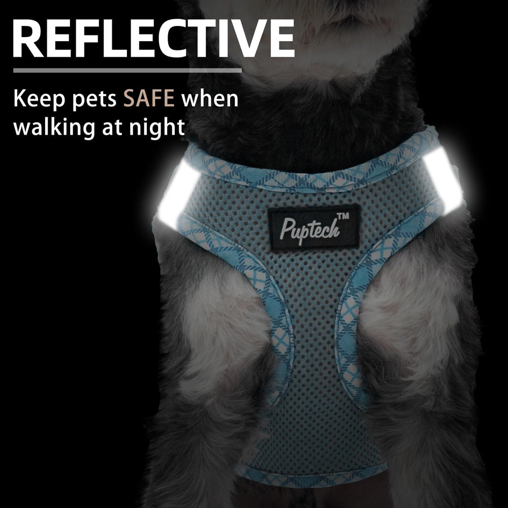 PUPTECK no-pull design reduces neck strain during walks.