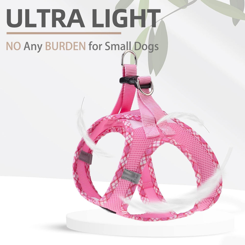 PUPTECK dog harness reflective night strips enhance safe evening walks.