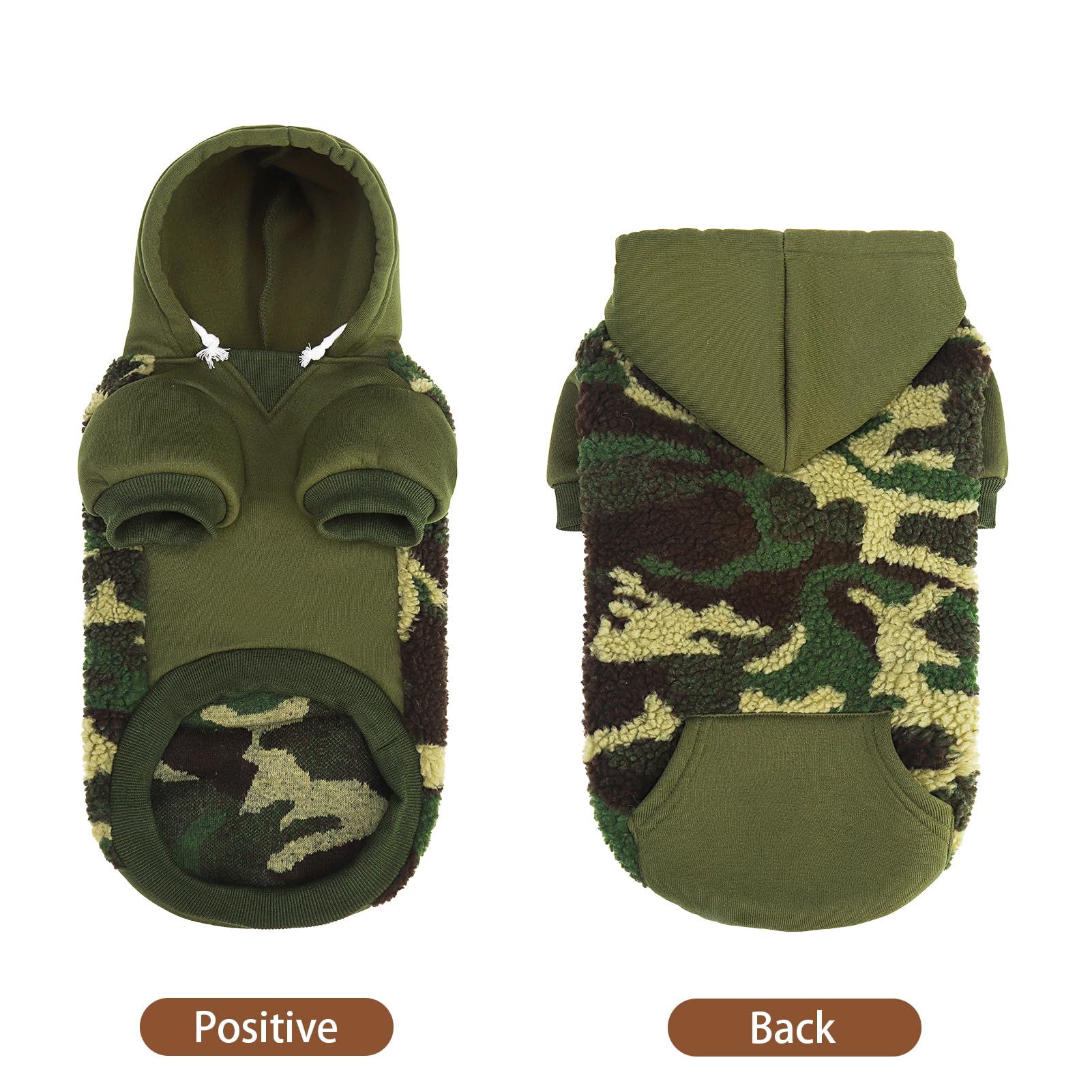 PUPTECK dog hoodie leash hole design for easy walking outdoors