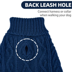 PUPTECK dog sweater high belly hem for extra coverage