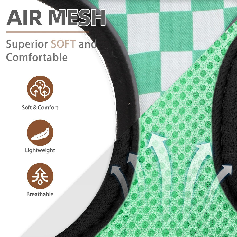 PUPTECK leash and harness close-up showing breathable material