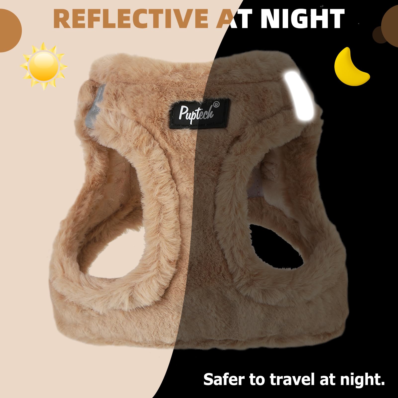 PUPTECK quick-adjust magic-tape system simplifies sizing on the go.