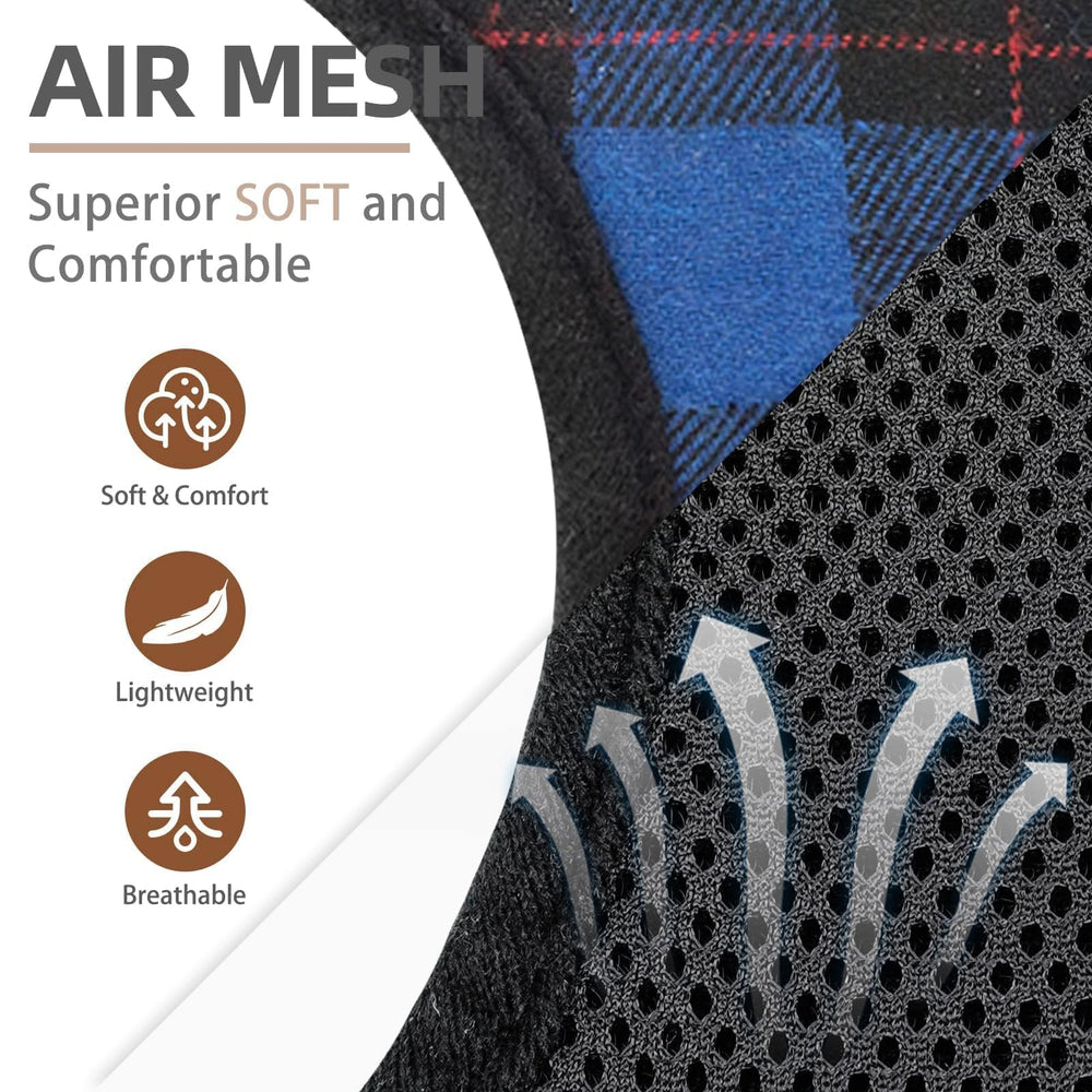 PUPTECK soft mesh harness Navy side fit for all-day wear