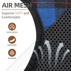 PUPTECK soft mesh harness Navy side fit for all-day wear