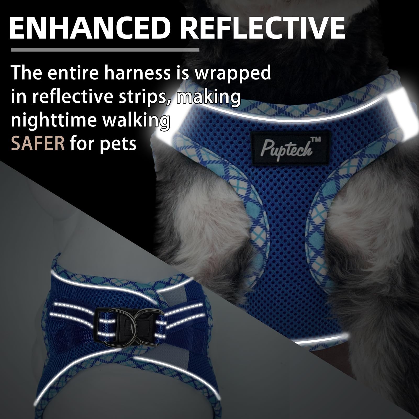 PUPTECK step-in design close-up for easy wear