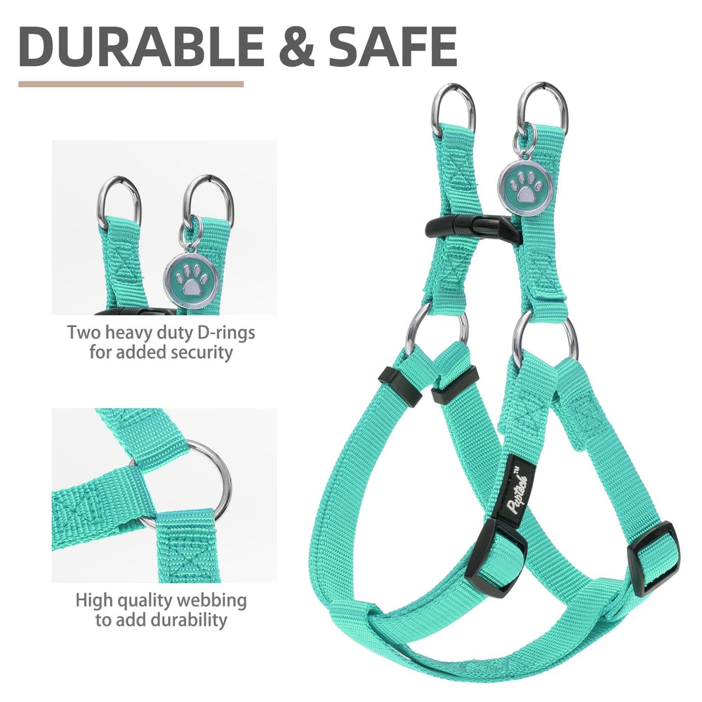 PUPTECK step-in harness close-up for quick on-off.