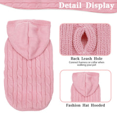 PUPTECK hooded detail adds extra warmth during chilly walks.