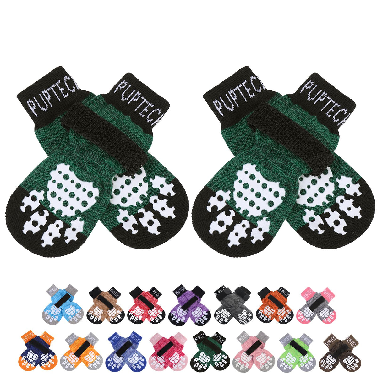 PUPTECK calcetines antideslizantes con agarre en las patas para suelos lisos