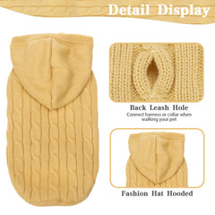 PUPTECK winter sweater hat hood adds extra warmth for rain and cold.