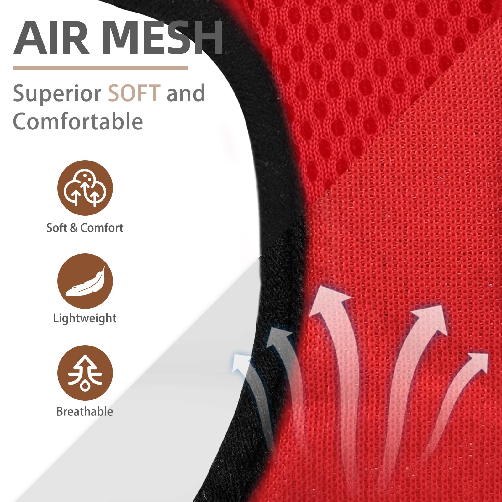 Arnés PupTech con malla de aire ligero para mayor comodidad.