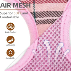 PUPTECK air-mesh breathable harness promotes comfortable all-day wear.