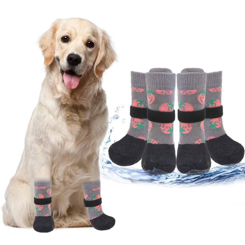 PUPTECK anti-slip dogs shoes bottom grip improves floor traction