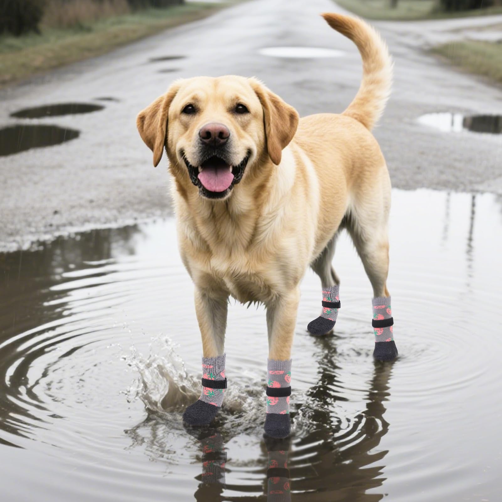 PUPTECK closeup material highlights durable rubber and breathable fabric