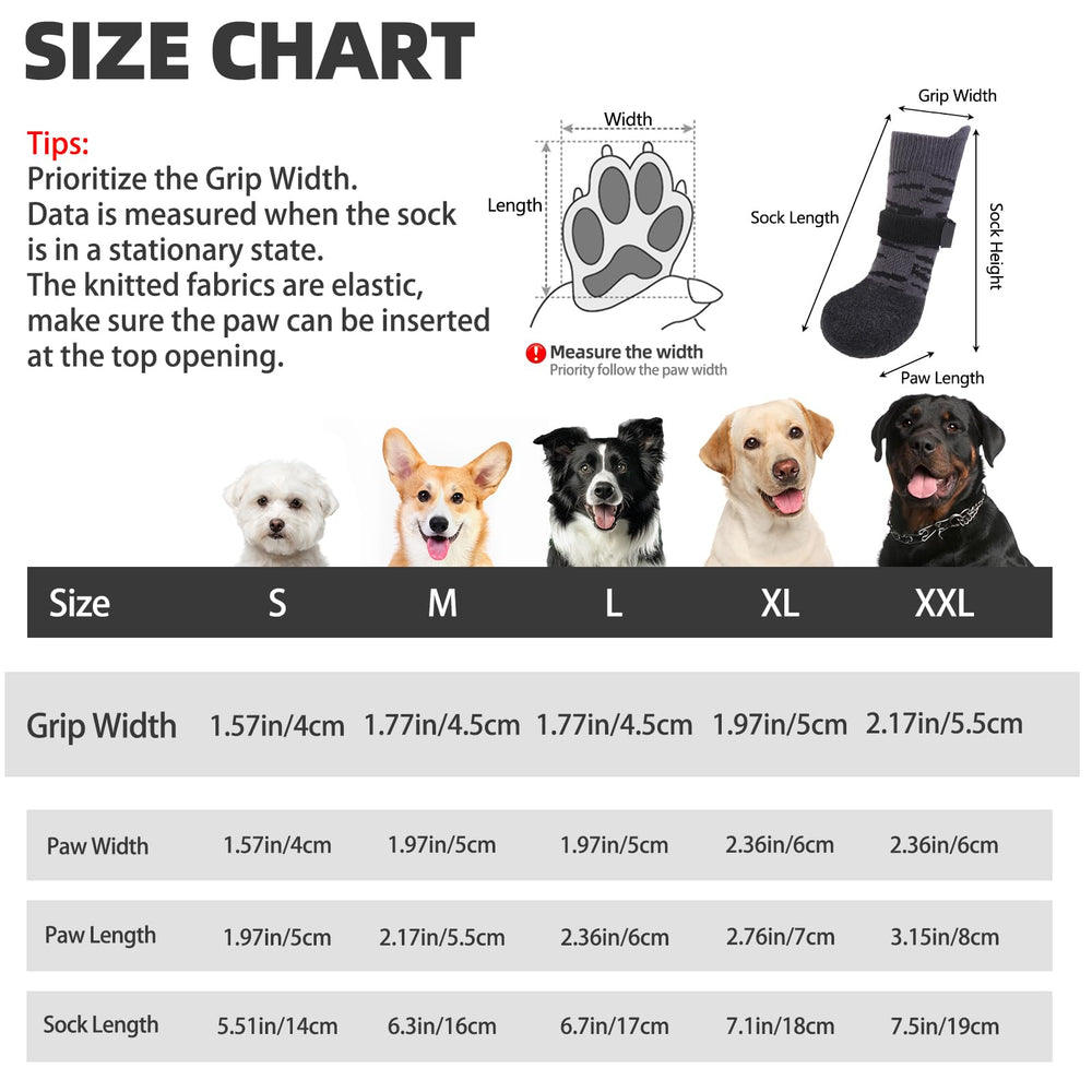 PUPTECK anti-slip dogs shoes traction on hardwood floors for indoor safety