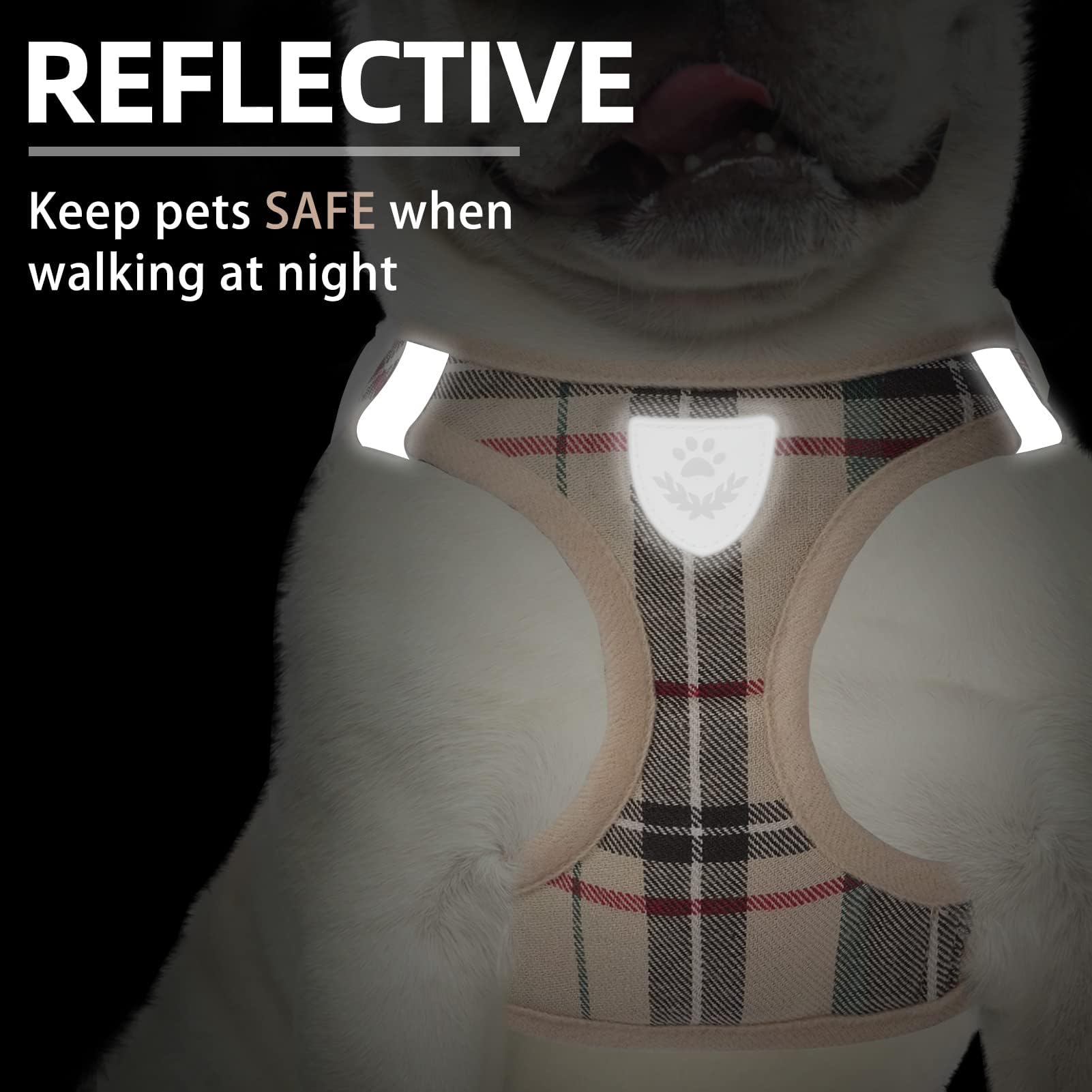 Pupteck arnés de malla transpirable para mantener al perro fresco.