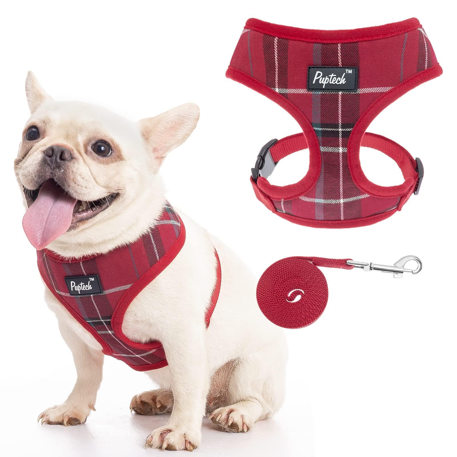 Arnés de malla suave PUPTECK para perros, cómodo en paseos diarios.