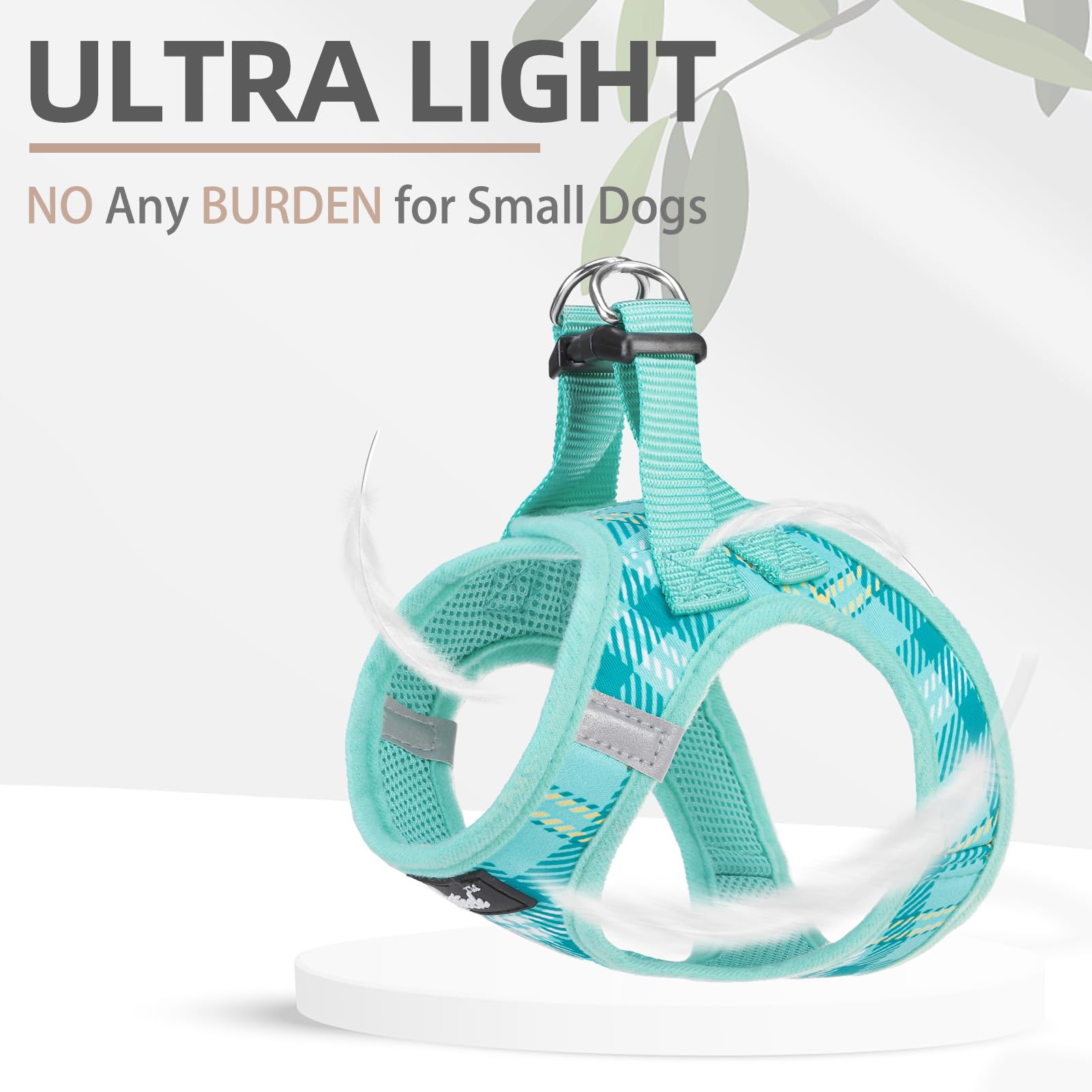 PUPTECK Arnés-talla-pequena, ideal para perros pequeños y cómodo de usar.