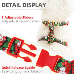 PUPTECK Christmas collar with detachable bow tie adds stylish flair for celebrations.