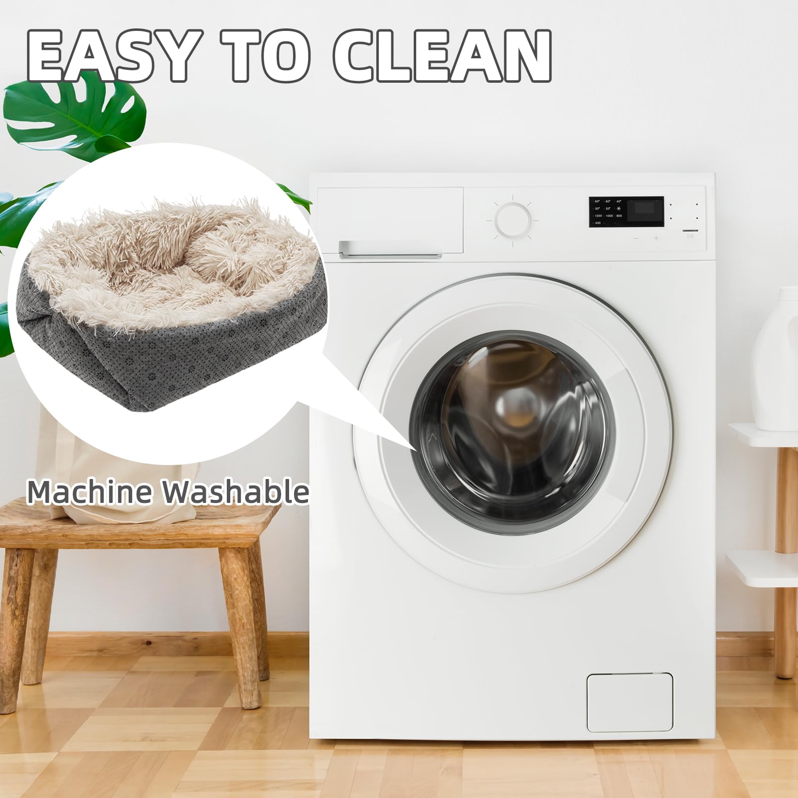 PUPTECK convertible nest with side buttons creates versatile sleeping and passage options.