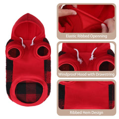 PUPTECK dog hoodie lambswool close-up emphasizes soft comfort for pets