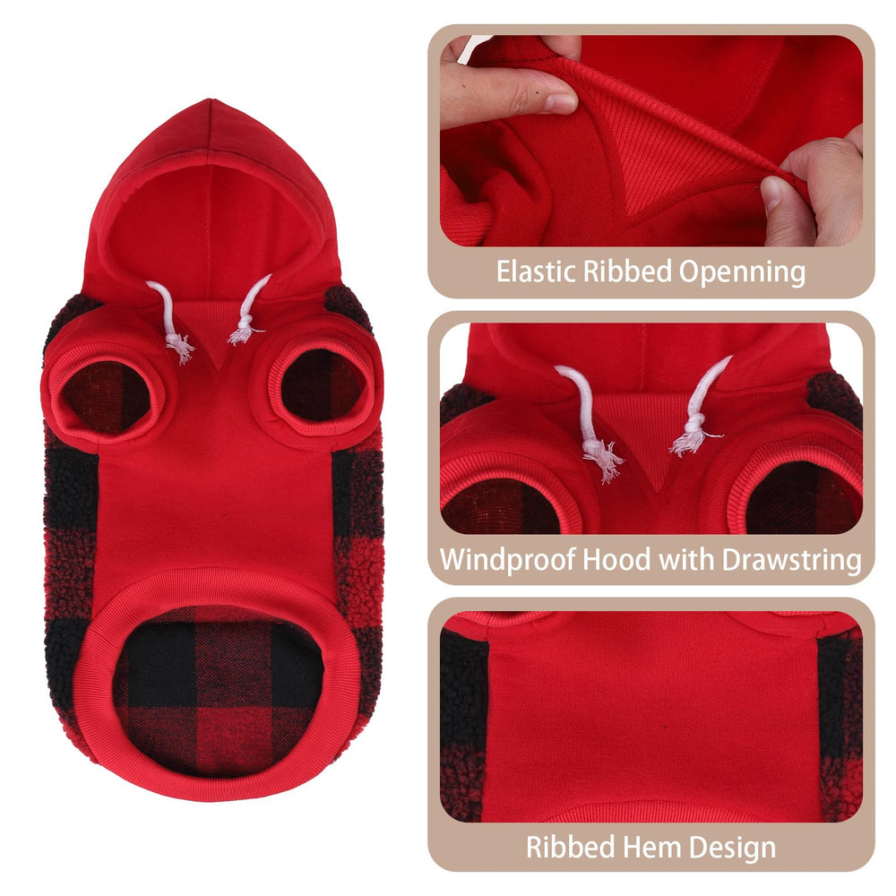 PUPTECK dog hoodie lambswool close-up emphasizes soft comfort for pets