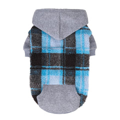 PUPTECK dog hoodie with soft lambswool for cozy warmth on chilly walks.